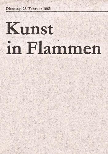 Kunst in Flammen